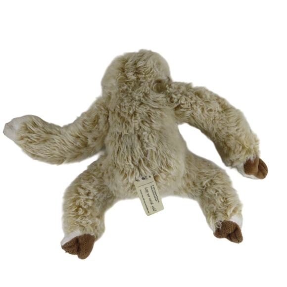 WWF Monkey Plush Toy Cream Brown Eco-Friendly Stuffed Animal 1986 Vintage - Picture 7 of 16